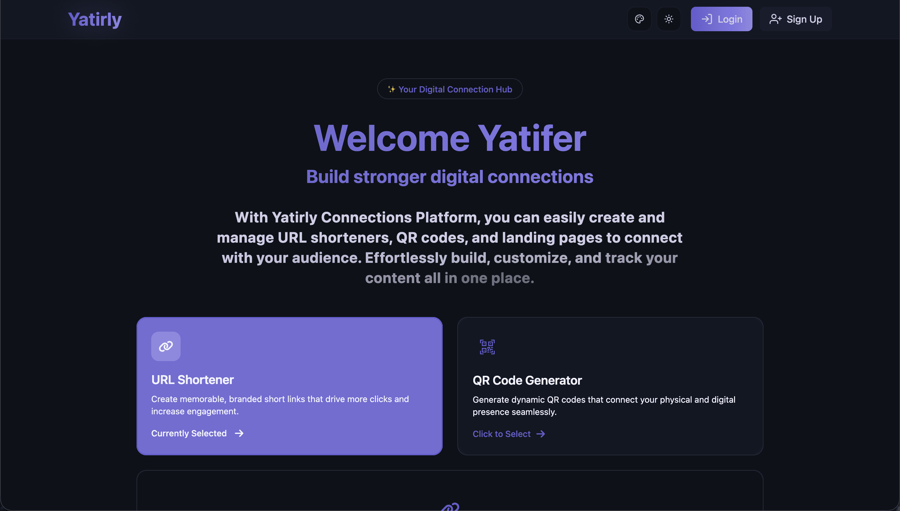 Yatirly -An shorter of URL and QR code generator